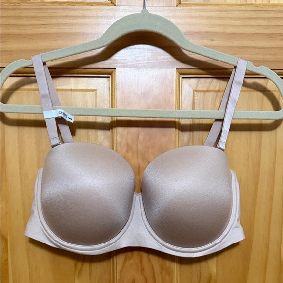 Aerie Real Sunnie Strapless Cream Beige Underwire Bra, Size 36DD. NWT - Picture 3 of 11